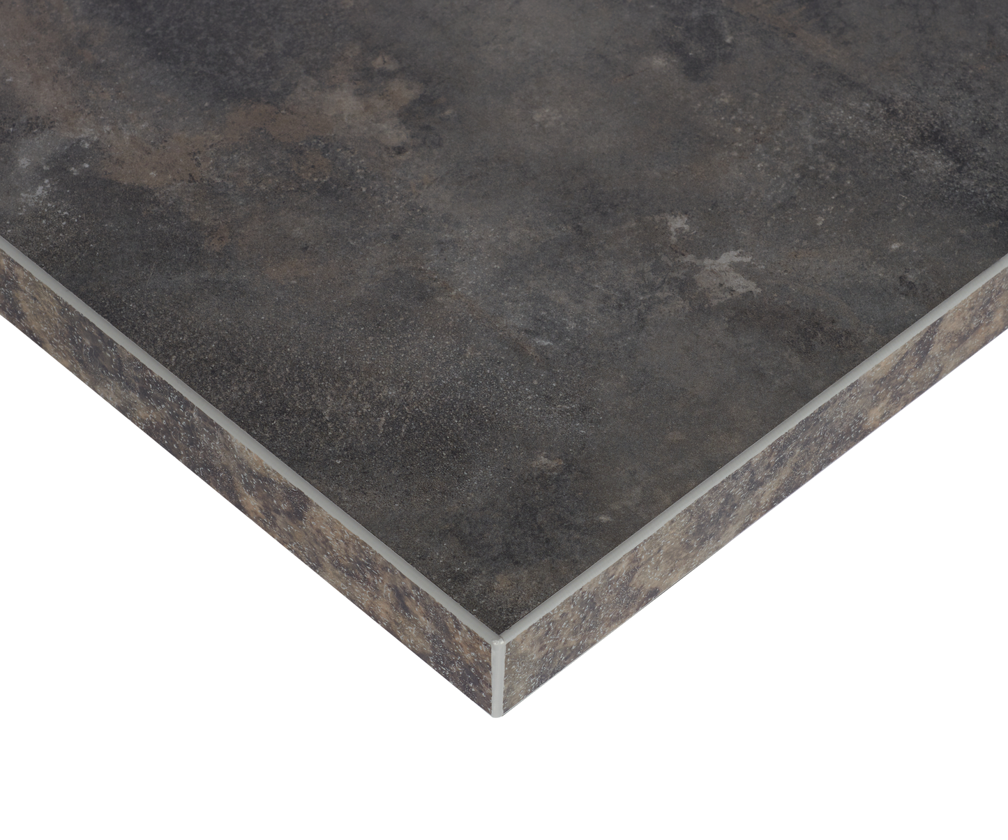 Anthracite Metal Rock effect Laminate Restaurant Table Top - 25mm