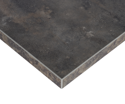 Anthracite Metal Rock effect Laminate Restaurant Table Top - 25mm