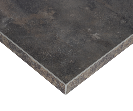 Anthracite Metal Rock effect Laminate Restaurant Table Top - 25mm