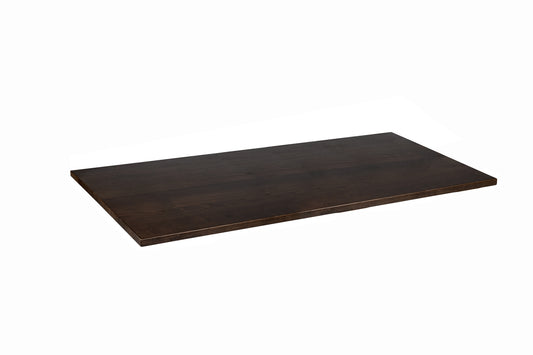 Solid Ash - Walnut Stain Restaurant Table Top - 25mm