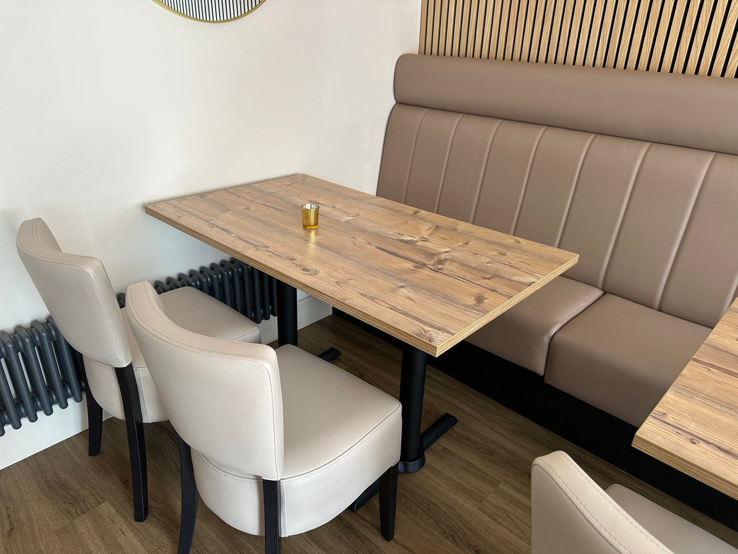 Pine Effect Laminate Restaurant Table Top - 25mm