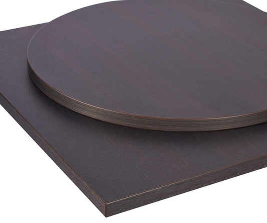 Black-Brown Laminate Restaurant Table Top - 25mm