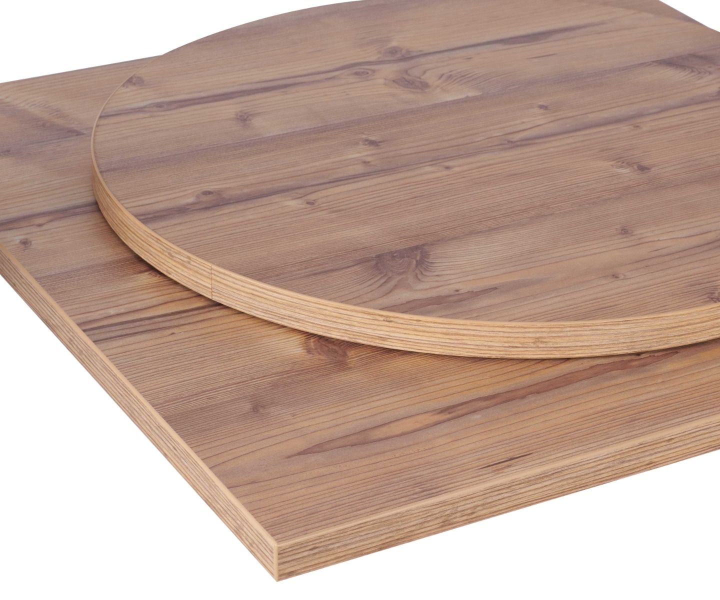 Pine Effect Laminate Restaurant Table Top - 25mm